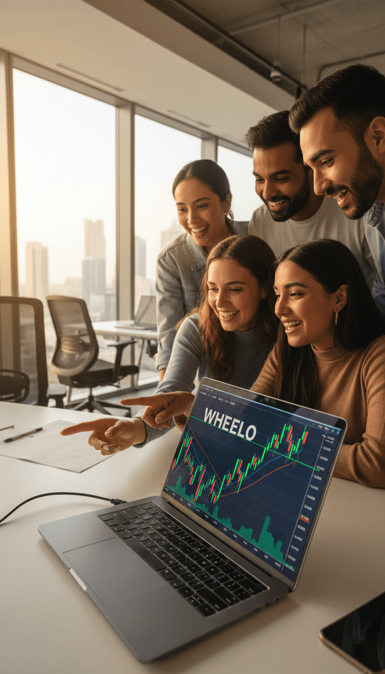 Community members watching WHEELO trading momentum together